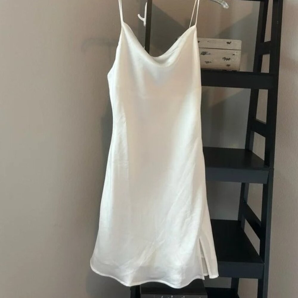 Mini white dress! (perfect for white party, bachlorette, bridal shower)